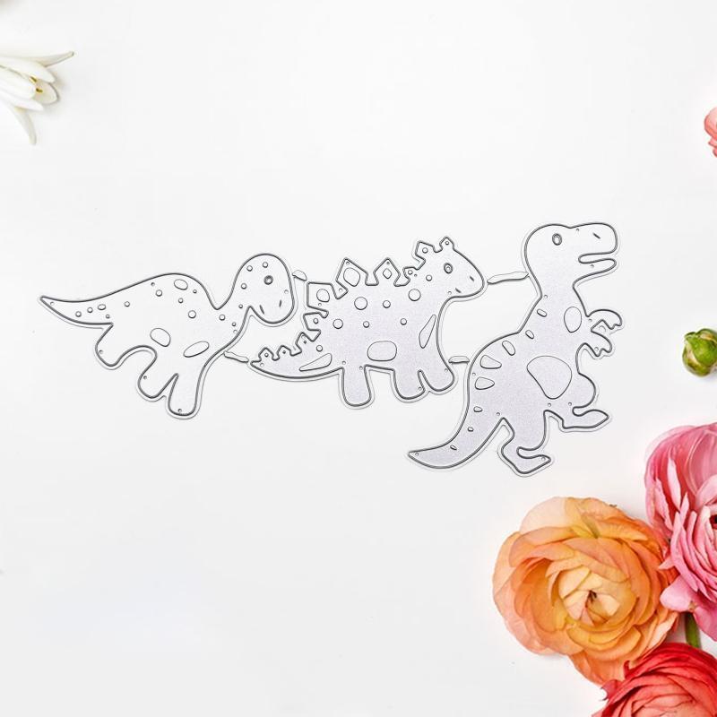 Dinosaurs Metal Cutting Dies Stencil Scrapbooking DIY Album Stamp Paper Emboss
