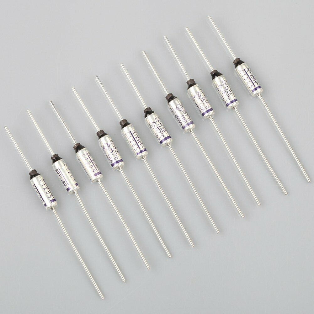 10 Pcs Cutoffs SF152E 157 °C 10A 250V Thermal Fuse  NEW