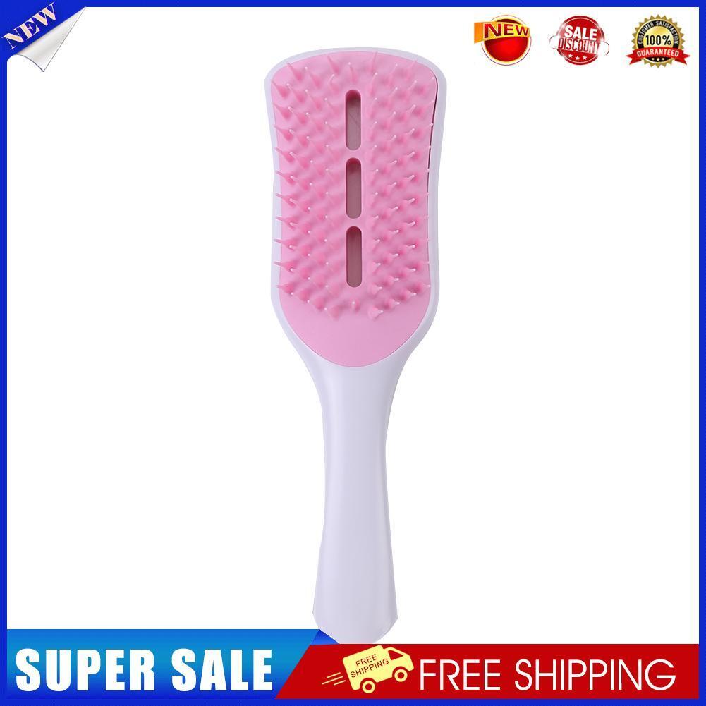 Anti-static Comb Hollow-out Massage Hair Brush Hairdressing Tool (White)
