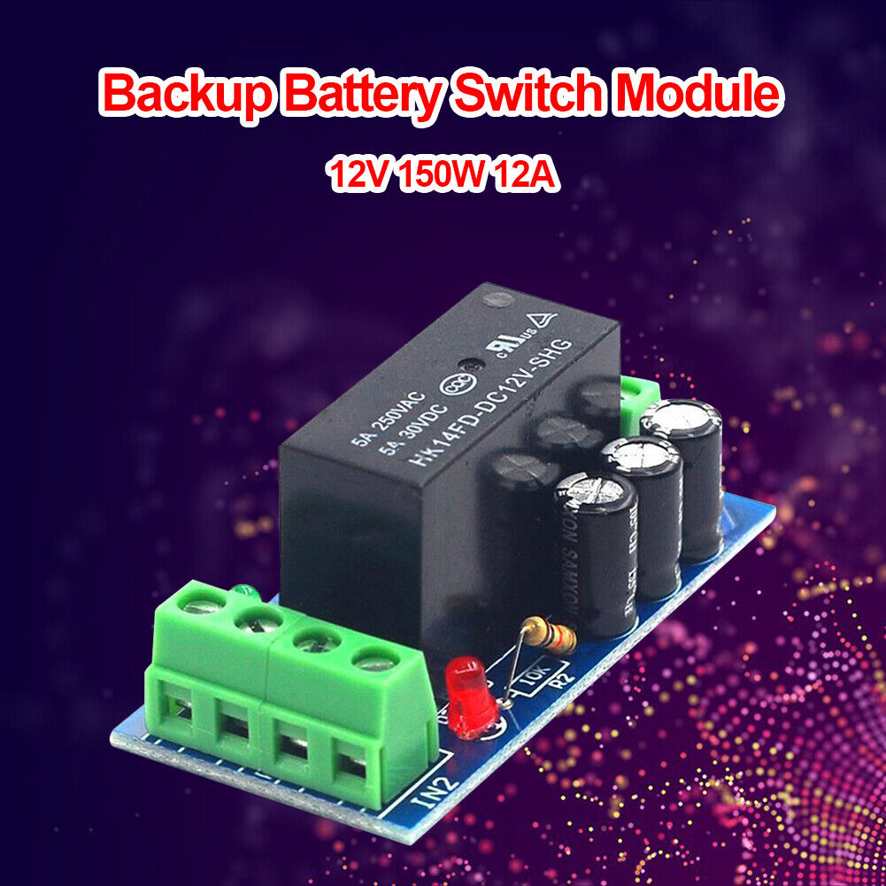 12V 150W 12A Backup Battery Switch Module Control Board Automatic Switching