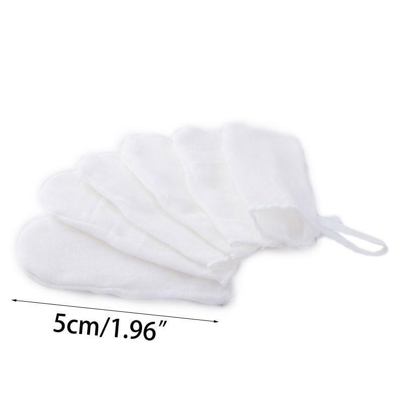Baby Gauze Brush 6pcs/Set Oral Cleaning Toothbrush Infant Mouth Cleaner