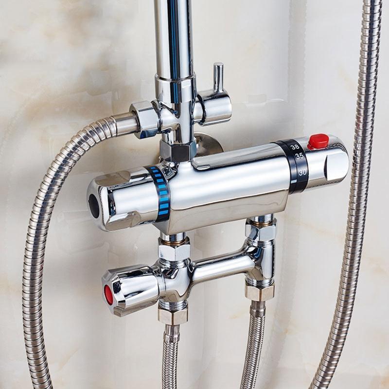 Thermo static Shower Mixer Valve Stainless Steel Easy Installation for Shower