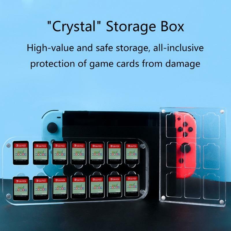 14 Grid Game Card Case 14-slot Card Storage Box Holder for NS Switch/Switch Lite