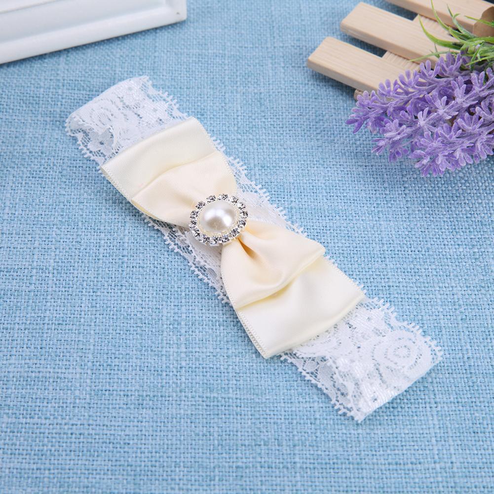 1pc Korean Baby Fashion Girls Photography Bowknot Headband Hair Band(Beige)