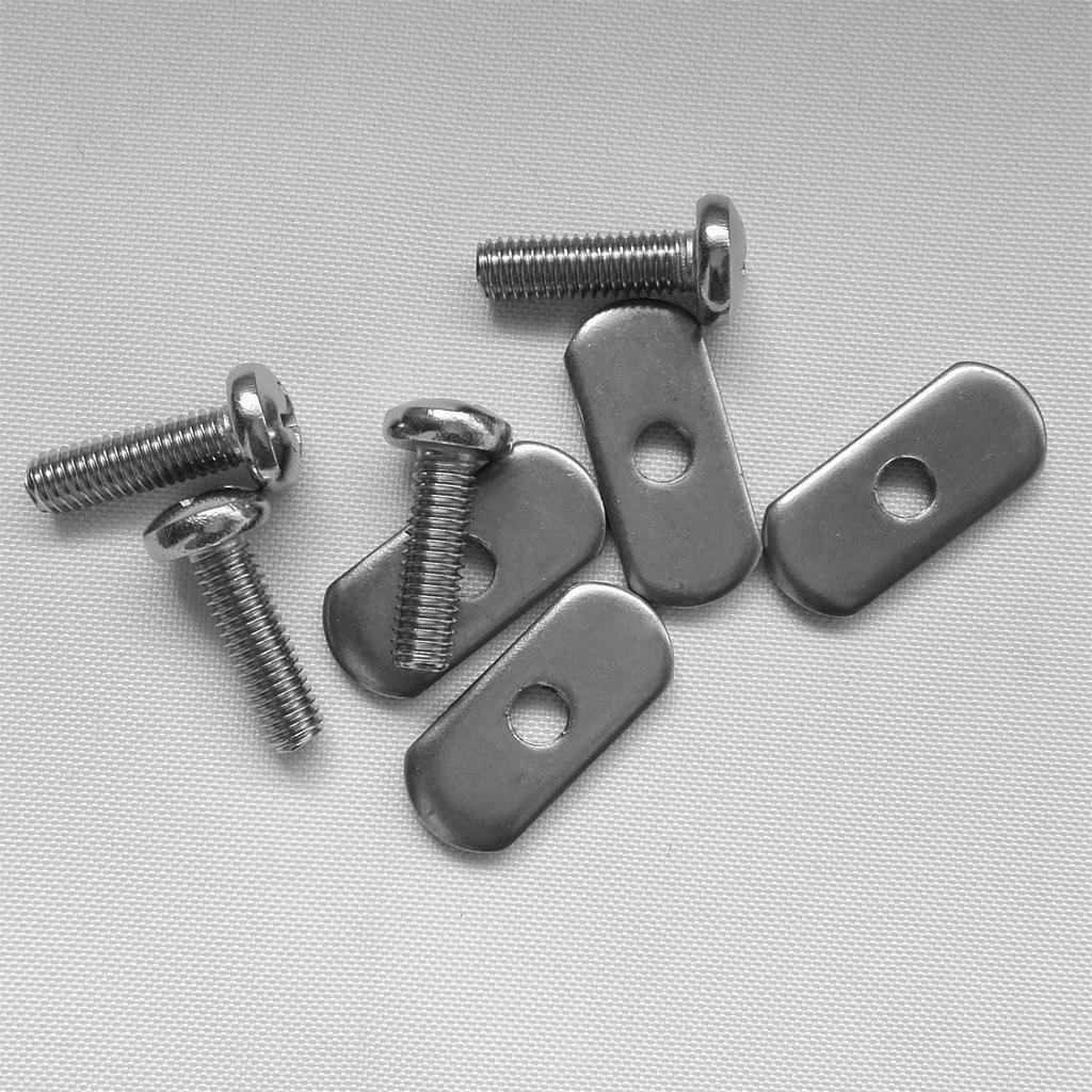 Pair 30cm Kayak Aluminum   Rail Screws Accessories for Kayak Canoe