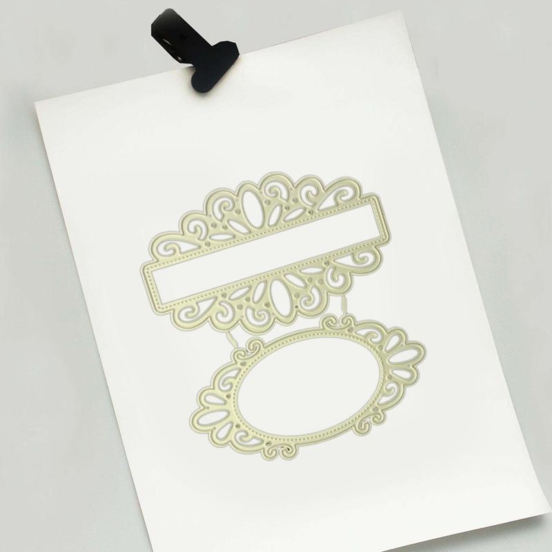 Lace Mirror Metal Cutting Dies Stencil Scrapbooking DIY Album Stamp Paper Card