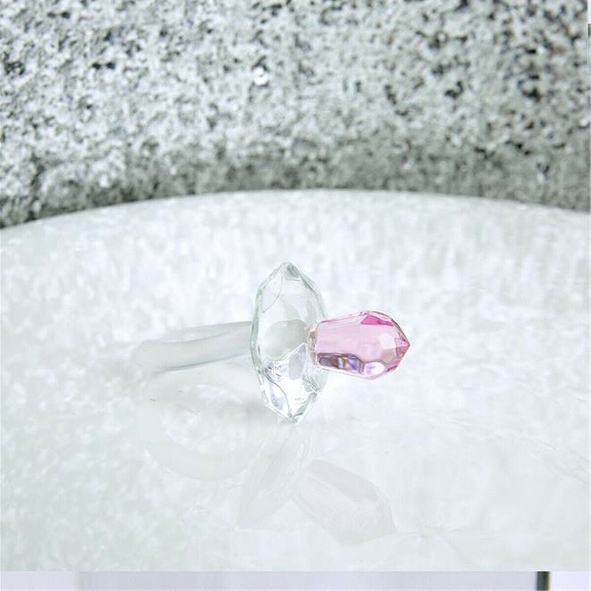 Crystal Pacifier Girl Boy Baby Shower Christening Wedding Party Favor Gift Dummy
