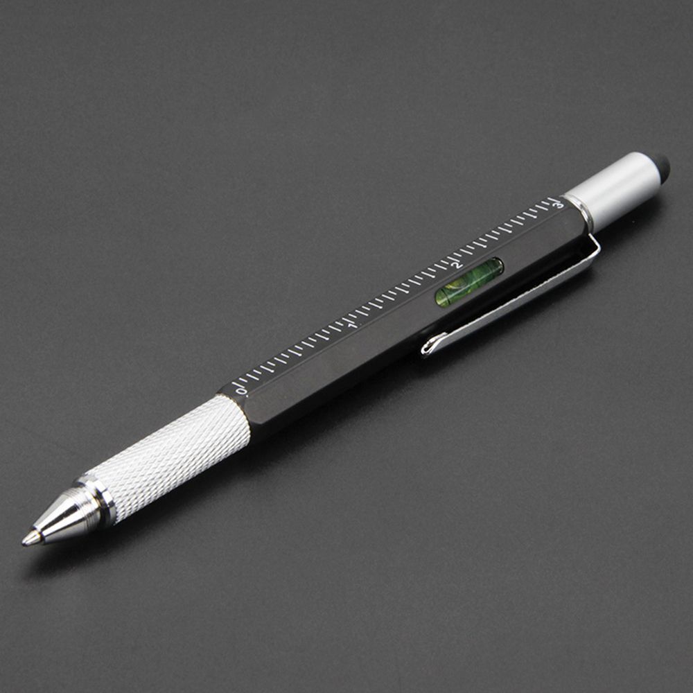 Spirit Level Ballpoint Pen Multi-functional Pen Ruler Gadgets Capacitive Pen
