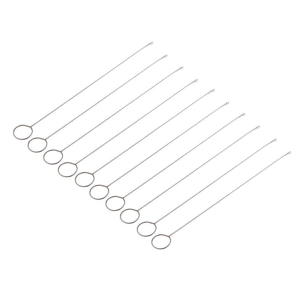 10Pcs  Loop Turner Hook with Latch for Turning Fabric Tube Strap Strip
