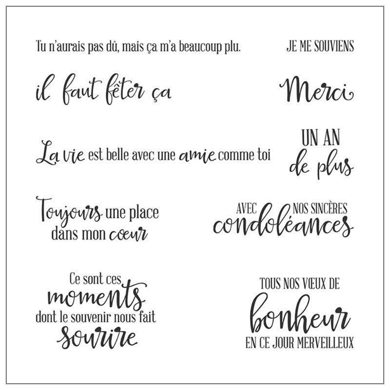 French Alphabet DIY Silicone Clear Stamp Seal Scrapbook Embossing Album Decor