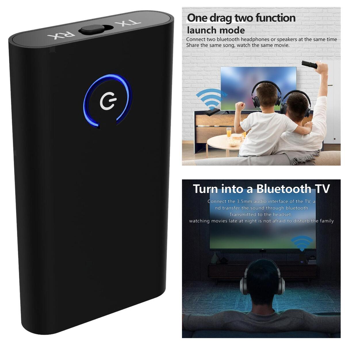 Portable 5.2 Transmitter Receiver USB Adapter Receiver for TV Speakers