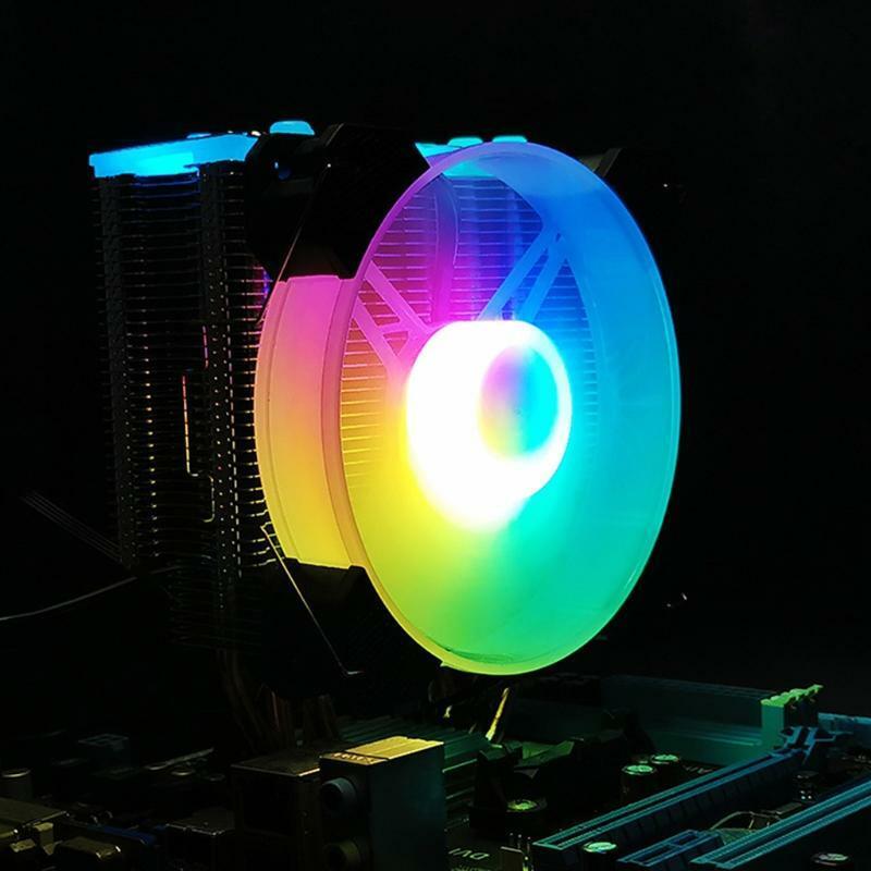 Aluminum 3 Pin CPU Cooler Radiator RGB Heat Sink Silent PC CPU Cooling Cooler
