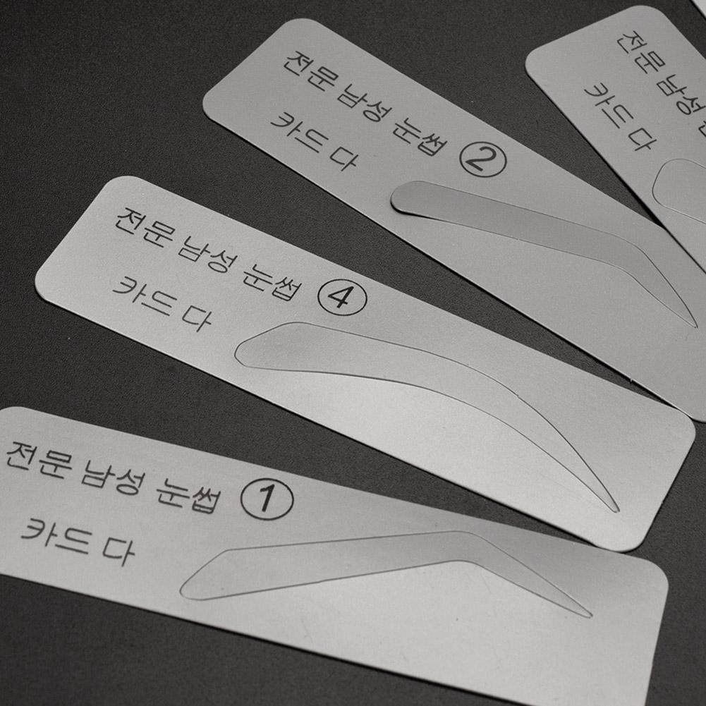 5pcs Reusable Eyebrow Stencil Set Eye Brow Mold DIY Styling Template Card