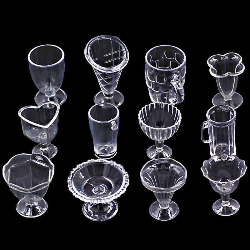 12Pcs/set Hand-made Food Play Mug Beer Mug Milk Tea Mug Cola Mug Mini Cups