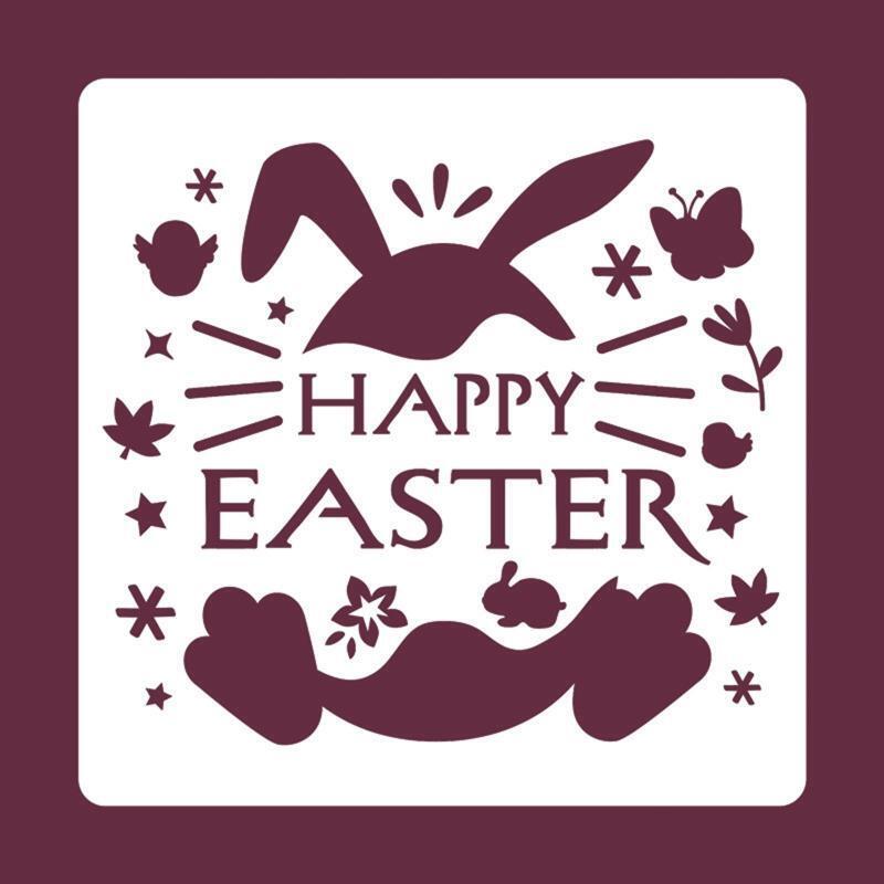 15Pieces Easter Painting Template Drawing Stencil for DIY Craft Furniture Decors