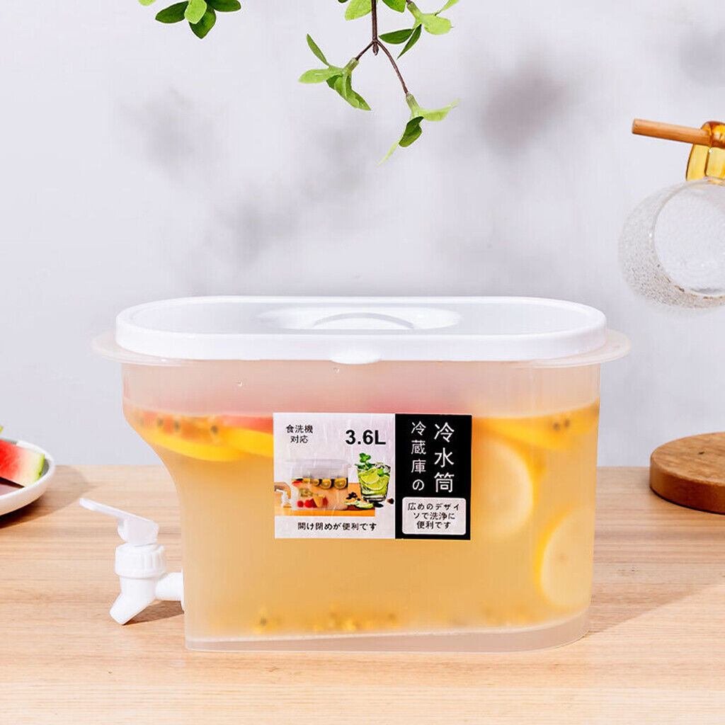 Cold Kettle Water Jug for Fruit Tea Summer Pitcher with Faucet BPA Free