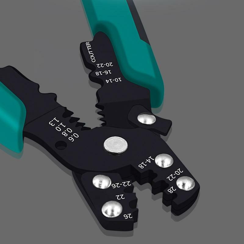 8" Wire Stripper/Cutter/Crimper Tool for Cutting Stripping Crimping Twisting