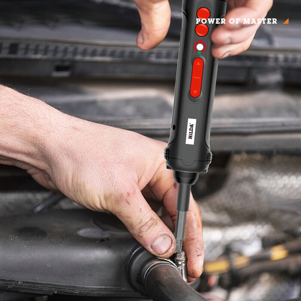 Mini Electric Screwdriver Drill Bits with LED Lighting USB DIY Repair Tools