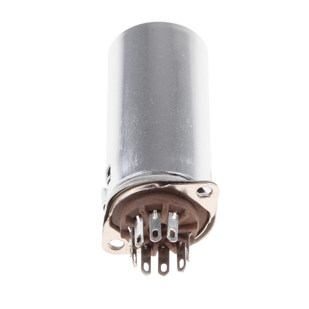 9Pin Vacuum Tube Socket w/ Aluminum Shield for 12AX7 12AU7 E88CC 6922 6n1