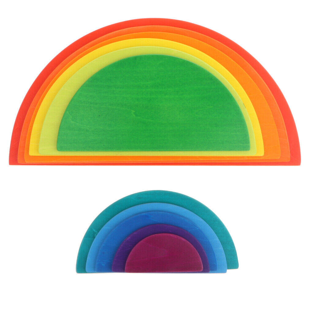 11-piece Rainbow Puzzle   of , Pegging And Stacking