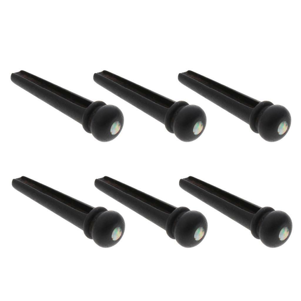 6pcs Bridge  String Pegs for Acoustic Guitar Replacement