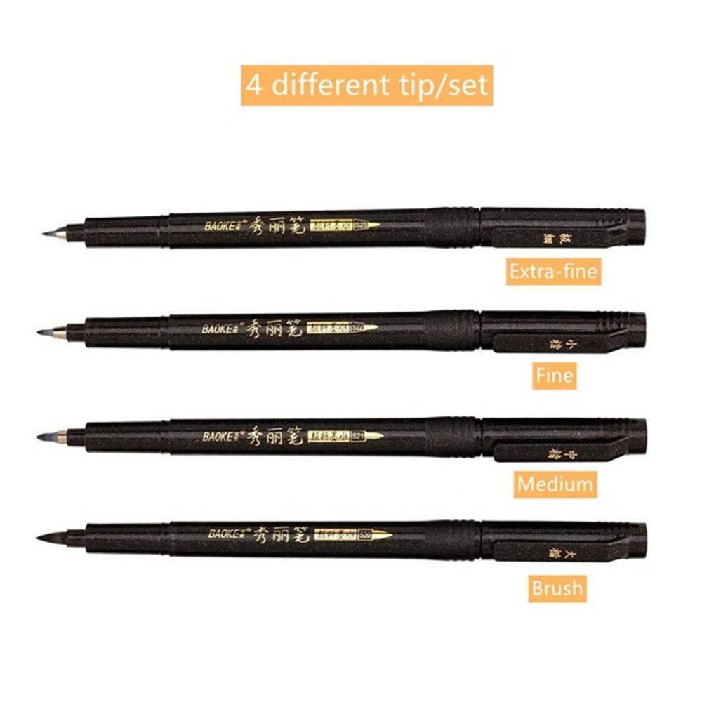 Marker Pen Calligraphy Ink Pen Paintbrush Hand Lettering Drawing Brush