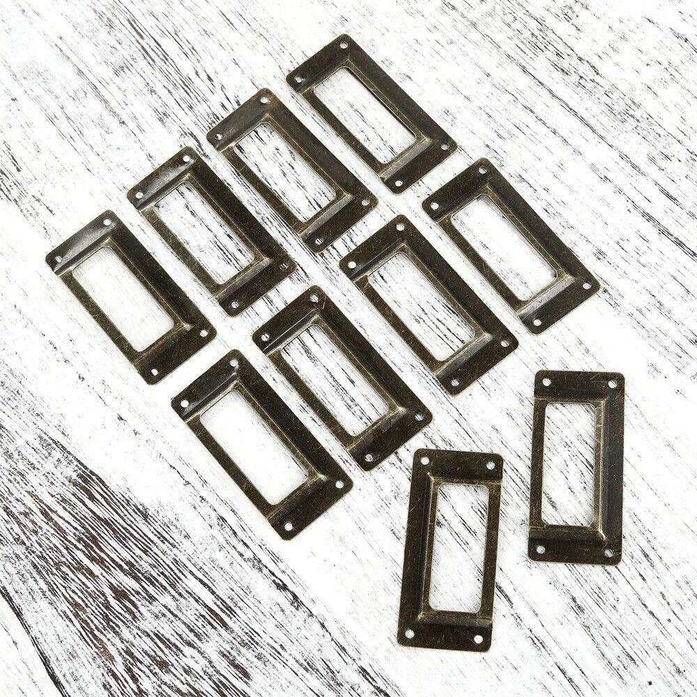 Hot Drawer Cabinet Frame Label Tag Jewelry Box File Name Card Holders 62mm*39mm