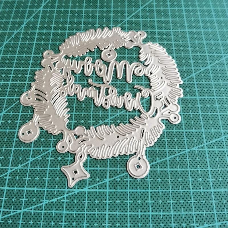 Wreath Metal Cutting Dies Stencil Die Cut DIY Scrapbook Album Paper Card Emboss