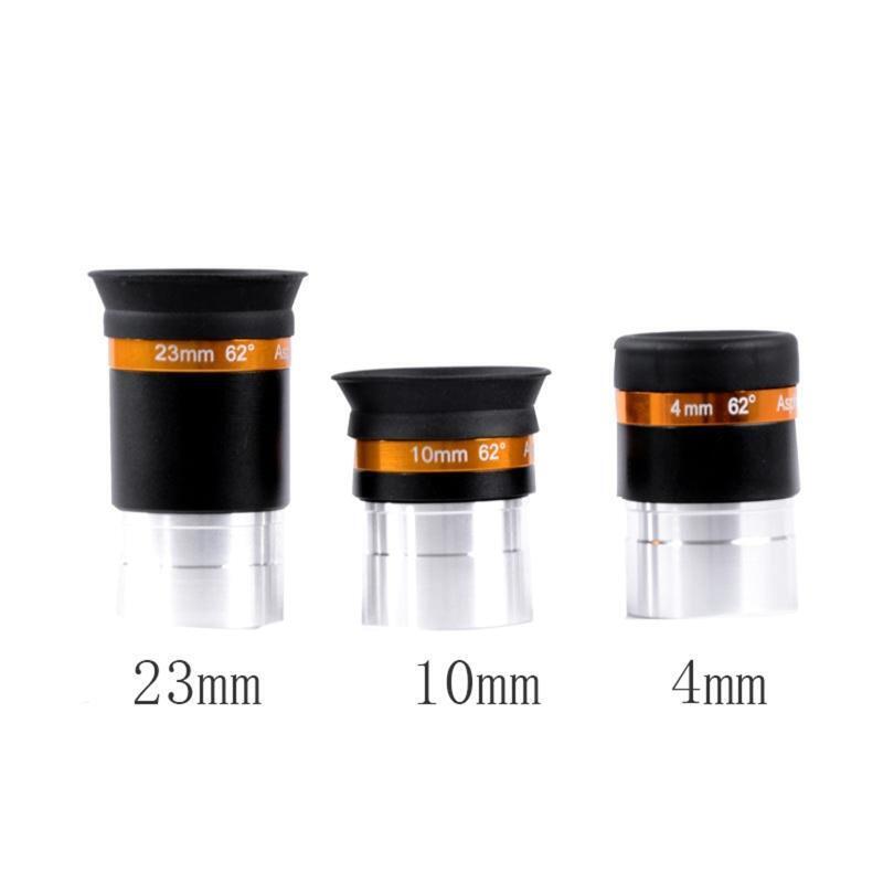 Spherical High-definition Eyepiece 1.25'' 10mm 62 Degree Wide Field Aspheric Len