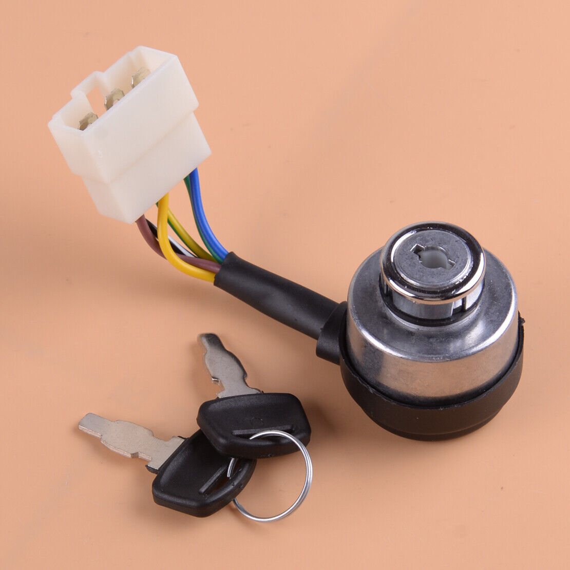6Wire Start Ignition Key Switch fit for 2.5-6.5KW 188F Gasoline Generator Ly