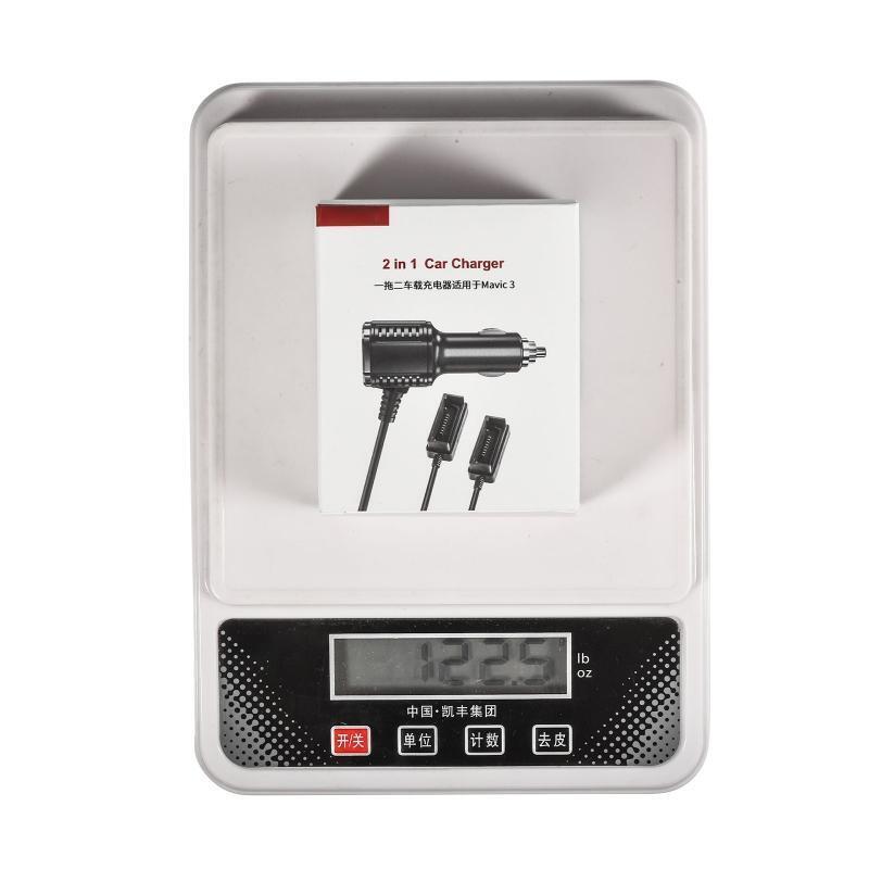 2-in-1 Car Charger Compatible with Mavic 3 Intelligent Dual Battery Charging Hub
