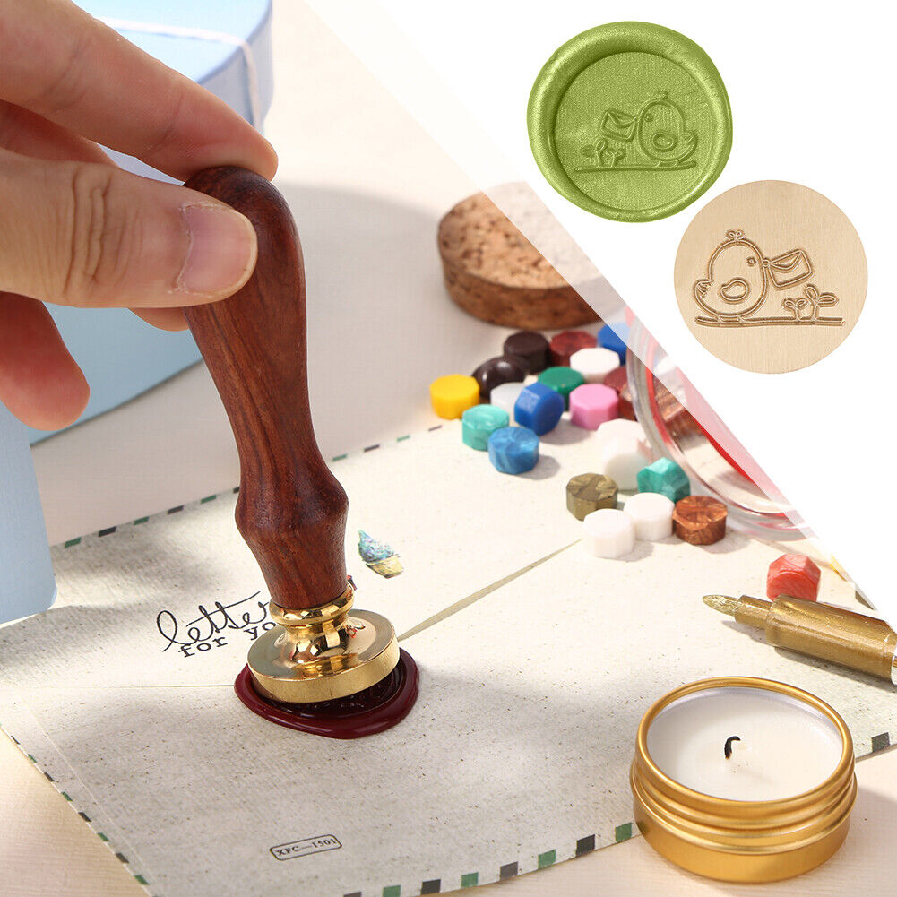 25mm Wax Seal Can Replace Round Copper Head for Stamp Decor (DW14 Chick)