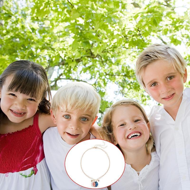 BFF Friendship Necklace 2 Pcs Sun and Moon Magnetic Luminous Necklace BFF Gift