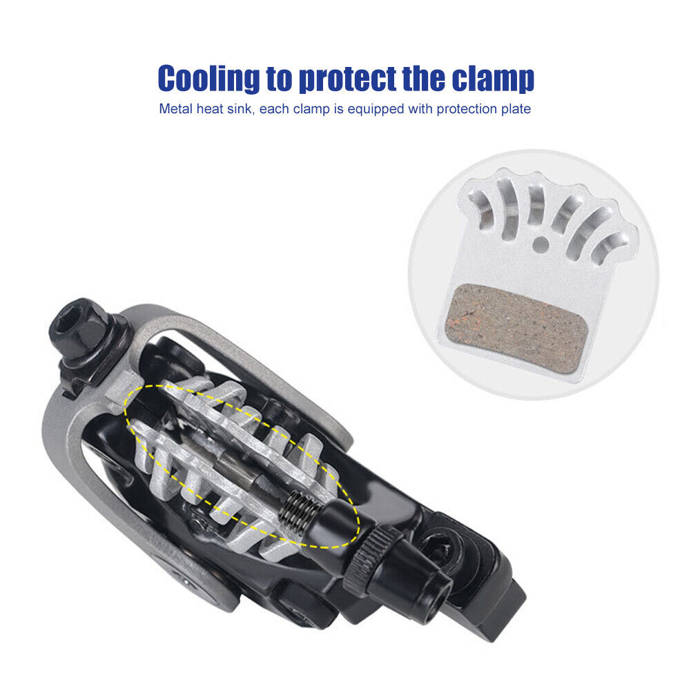 TOOPRE F180/R160 ?Dual Piston Bike Bicycle Rear Disc Brake Caliper (Grey)