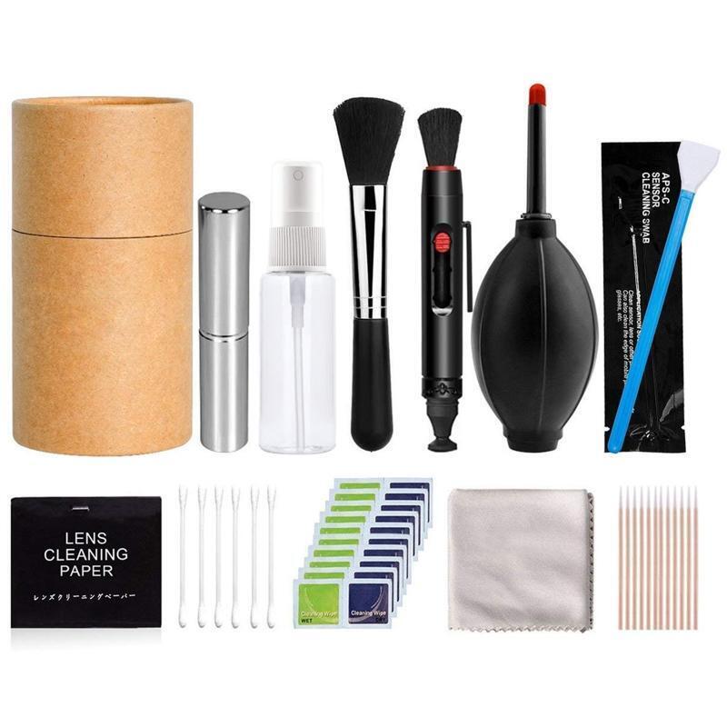 11Pcs DSLR Lens Camera Detail Cleaning Tools with Storage Box Camera Care Supply
