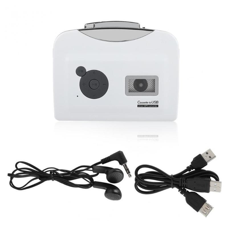 Cassette Tape Player to MP3 Converter 128Kbps Bit Rate Plug & Play Converter