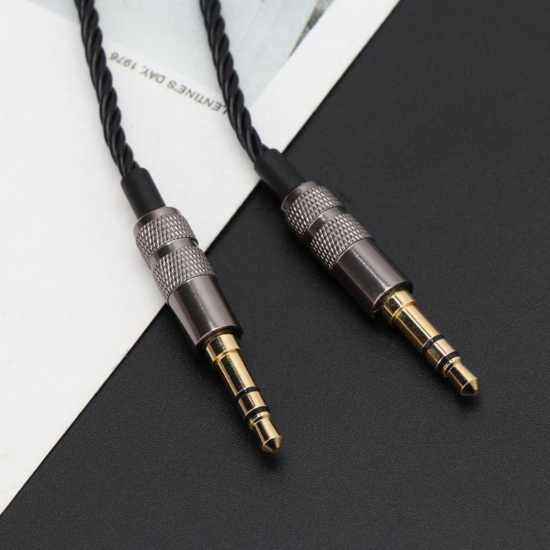 1.2M Twist Headphone Cable Replacement 3.5MM Male to 3.5MM Male Audio Core for