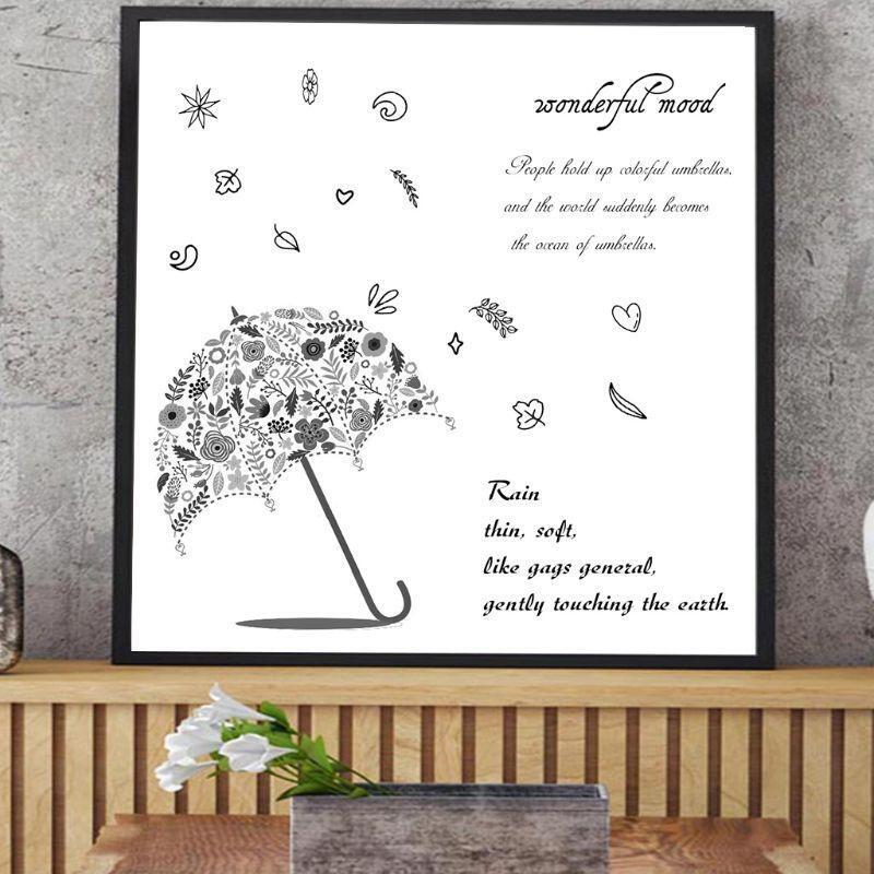 Wonderful Mood Umbrella DIY Silicone Clear Stamp Seal Scrapbook Embossing Album