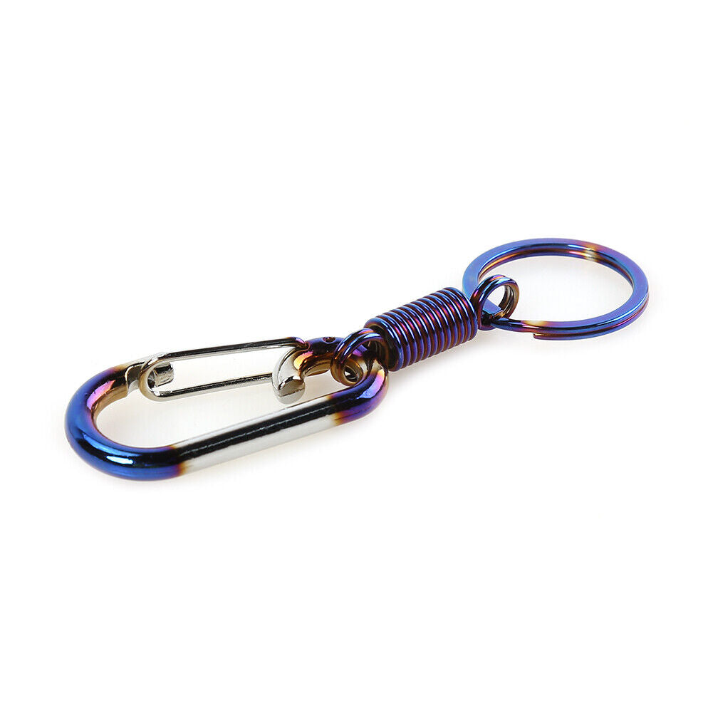 Burnt Blue Metal Keychain Aluminum Alloy Car Key Chain Ring Auto Styling