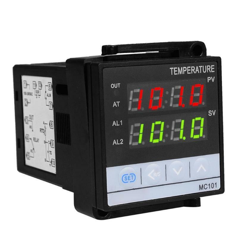2in1 Relay + SSR Output PID Thermostat ?/? 85~265VAC for Universal Inout K Pt100