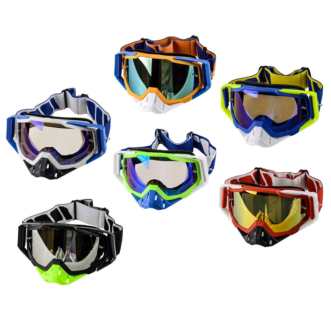 Motorcycle Racing Goggles Dirt Bike Motocross ATV Riding Glasses Universal New