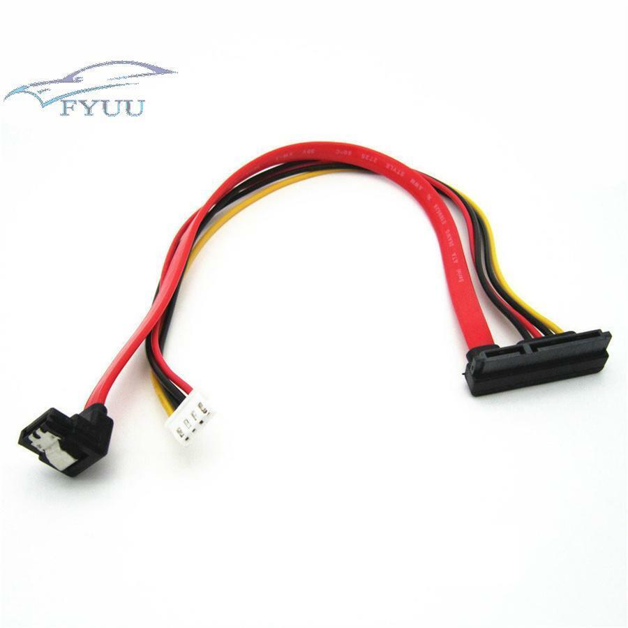 30cm 90° 22P SATA 7+15P 22pin to SH 2.0 4pin SATA HDD Hard Disk Data Power Cable