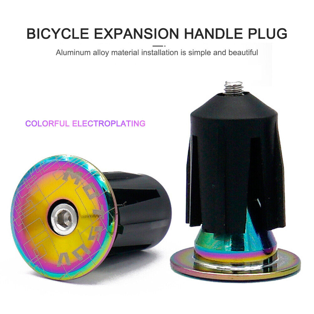 1 Pairs Bike Handlebar End Plugs MTB Cycling Aluminum Handle Bar Grips Cap