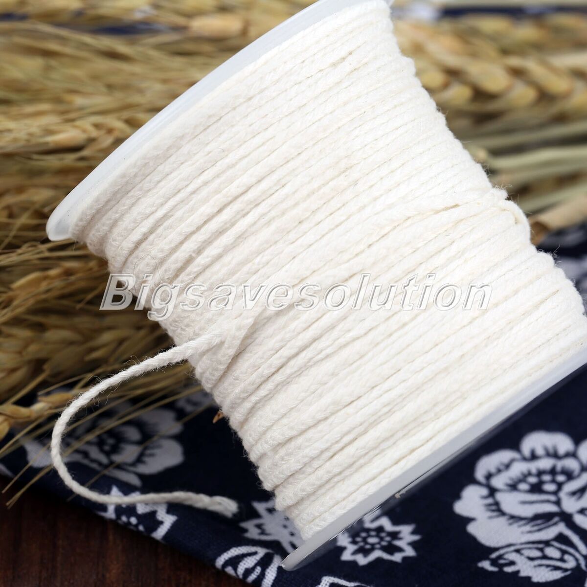 1 Roll Square Braided Candle Cotton Wicks Durable Practical Wick Candle DIY Tool