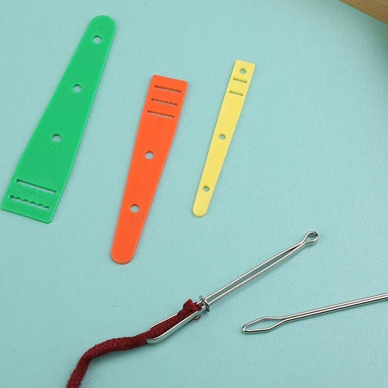 Metal Threader Plastic Threaders Tweezer Kit Drawstring Threader Set