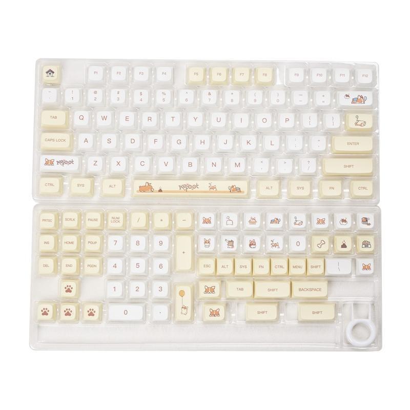 Cute Corgi Keycaps Dye Sub PBT XDA Keycap for 61/63/64/68/75/84/87/98/104/108