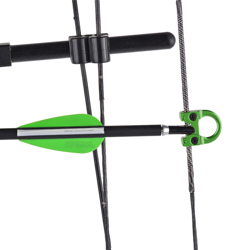 Aluminum Alloy Archery Release D Ring Buckle Compound Bow D Loop (Green)