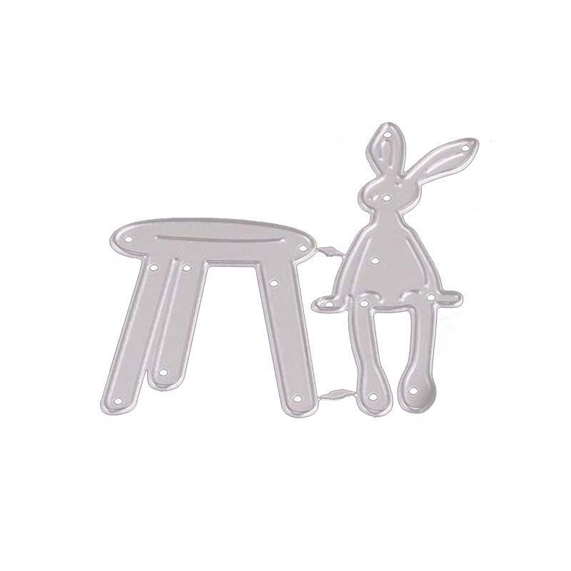 Bunny Rabbit Metal Cutting Dies Scrapbooking Stencil Die Cuts Card Embossing DIY