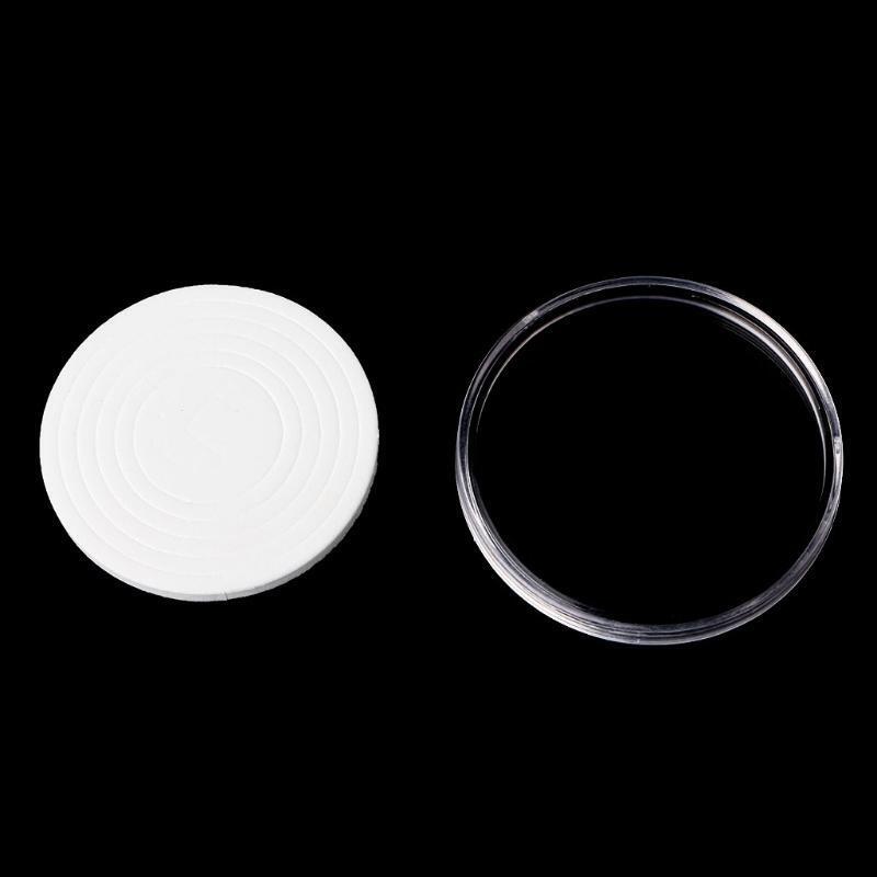 Round Coin Storage Box with Replacement  Inner Pad Adjustable Gasket