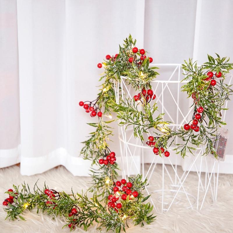 Christmas String Lights Red Berry Light Indoor Outdoor Decor for Christmas Party